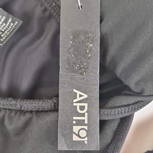 Apt 9 Size Small Black Halter Tankini Top Decorative Cutout Details at Hem NWT - Picture 13 of 14